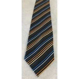 Croft & Barrow Men's Tie‎ Necktie 100% Silk Stripe Multicolor Career Office Wear